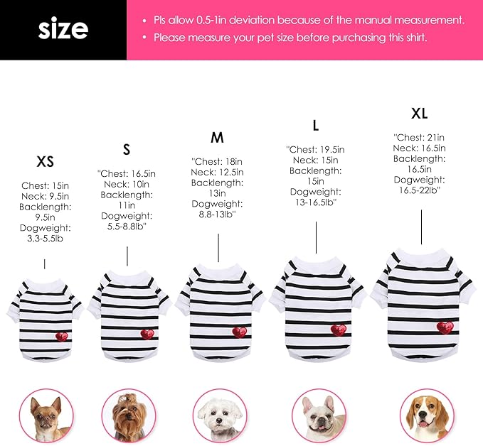 Dog Shirts for Large Dogs, Striped T-Shirts Dog Vest Pet Apparel Tee Shirts Spring Summer Suitable for Small and Medium Large Pets French Bulldog Bichon, Green XL