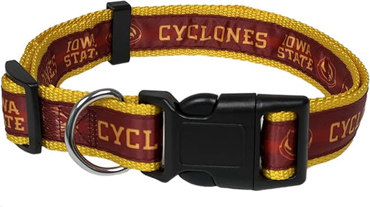 Pets First Collegiate Pet Accessories, Dog Collar, Iowa State Cyclones, Medium