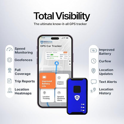 Brickhouse Security Spark Nano 7 GPS Tracker for Vehicles - Covert Car Tracker Device and Fleet GPS Tracker - GPS Tracking Device with App and 4G LTE Coverage in North America - Subscription Required