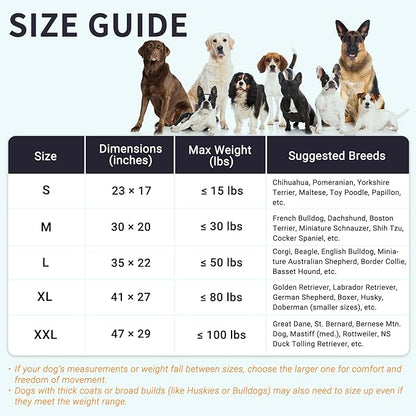 Cozy Dog Bed for XXL Large Sized Dogs - Orthopedic Egg Crate Foam Pet Bed with Waterproof & Machine Washable & Non-Slip Bottom, Ideal for Crate and Indoor Use, 47x29 Inch, up to 100 lbs, Dark Grey