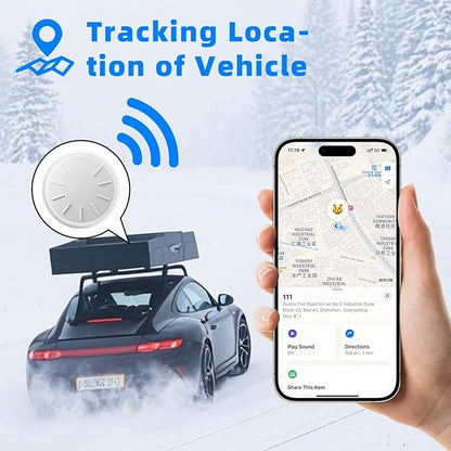 GPS Tracker for Vehicles, 1PCS Real Time Car Tracker Device Hidden Work with Find My (iOS Only), Mini Magnetic Tracker Device for Vehicles Cars Dogs Kids, No Monthly Fee, Waterproof GPS Tracker