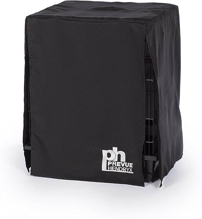 Prevue Pet Products Medium Bird Cage Cover - Good Night Cage Cover, Bird Accessories, Blocks Light, Breathable Nylon Fabric, Fits a Variety of Cage Sizes - Black, Size Medium