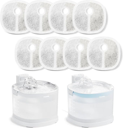 Cheerble Pumpless Pet Water Elfin Fountain E1/E1+/D1/D1PRO Replacement Filter-8-Pack