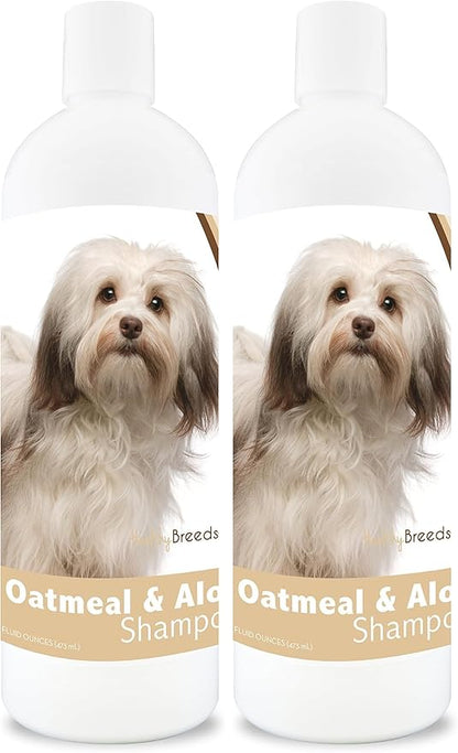 Healthy Breeds Havanese Oatmeal Shampoo with Aloe 16 oz (Pack of 2)