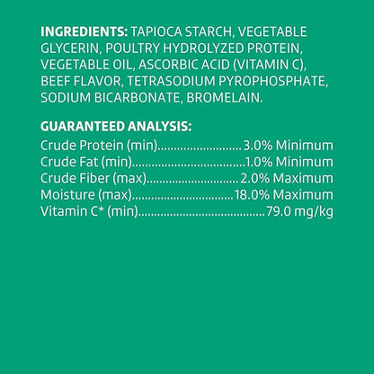 Wonder Bound Beef Flavor Dental Sticks for Large Dogs (Over 30 lbs), 6-Ridge Shape for Plaque & Tartar Control, Freshens Breath, Formulated with Vitamin C, 40 Count (Pack of 2)