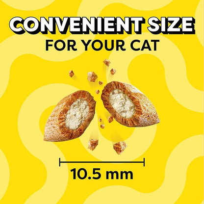 Temptations Classic Soft Cat Treats, Hearty Beef Flavor, Crunchy Cat Treats, 3 oz. Pouch (Pack of 12)