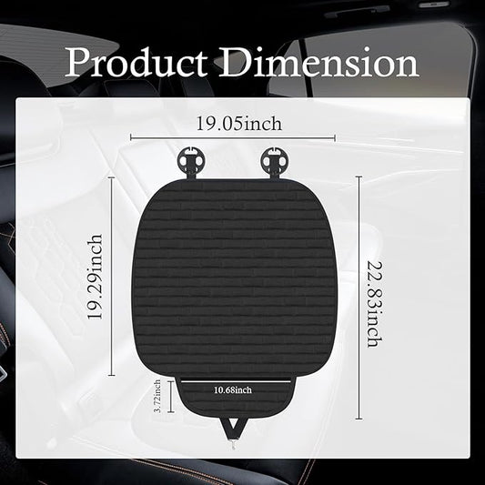 Car Seat Covers Front Seats,Non-Slip & Breathable Car Front Seat Cover with Lattice Design,Universal Bottom Seats Covers for Cars with Storage Pockets Cars Interior Accessories (Front Seat Cover)