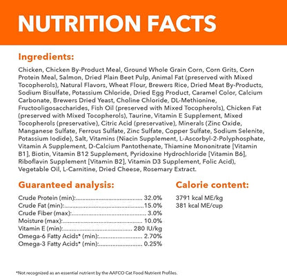 IAMS Healthy Enjoyment Dry Cat Food Chicken & Salmon Recipe, Cat Food Dry Recipe, 15 lb. Bag