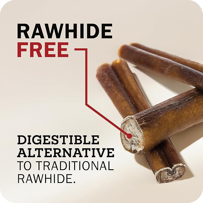 Redbarn Pet Products All Natural 8"-12" Bully Sticks for Medium/Large Dogs - Healthy Long Lasting Chews Variety Party Pack - 100% Beef Single Ingredient Low Odor Rawhide Free - 1lb