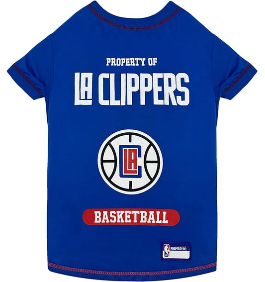 Pets First Cute Dog T-Shirt, Small -Dog & Cat Shirt with Basketbal Team Logo. A Comfortable & Fashionable Yet Durable Pet Outfit