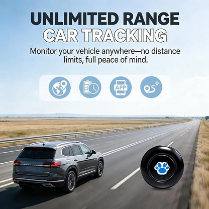 GPS Tracker for Vehicles,GPS Tracker Device for Vehicles No Subscription | No Monthly Fee Portable Tracking GPS Tracker for Car Kids Dogs Trucks Magnetic GPS Tracking Device