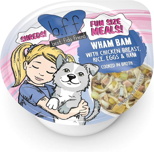 Weruva Best Fido Friend Fun Size Meals for Dogs, Wham Bam, 2.75oz Cup, Pack of 12