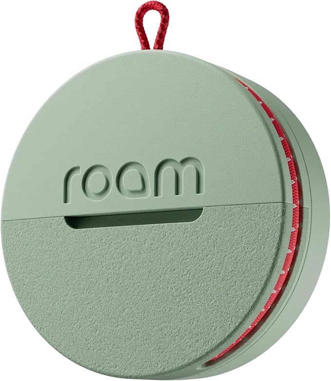 ROAM SMART TRACKER - Bluetooth Tracker & Item Locator for Keys, Luggage, Kid & Pet Gear, (iOS, Android Compatible), No App or Subscription, Fast Setup, Waterproof |1-Pack, Green