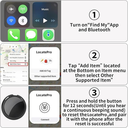 GPS Tracker for Vehicles No Subscription Works with Find My(iOS Only)Hidden | Magnetic Case Mini Car Locator Real-Time Global Tracking Device for Vehicles Motorcycles Waterproof Key Finder No Monthly Fee