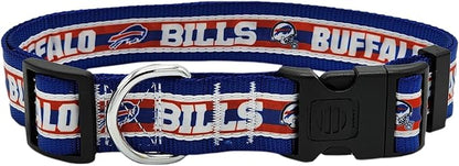 Pets First NFL Buffalo Bills Licensed PET COLLAR, Extra Large - Heavy-Duty, Strong, and Durable Dog Collar. Available in 31 Football Teams and 4 Sizes
