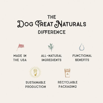 Dog Treat Naturals Chickpea & Mint Dental Sticks 10oz, 20ct | Dog Dental Chew Treats for Small, Medium, Large Dogs | Freshen Breath, Fight Plaque-Tartar | Natural Teeth Cleaning Treats | USA Made