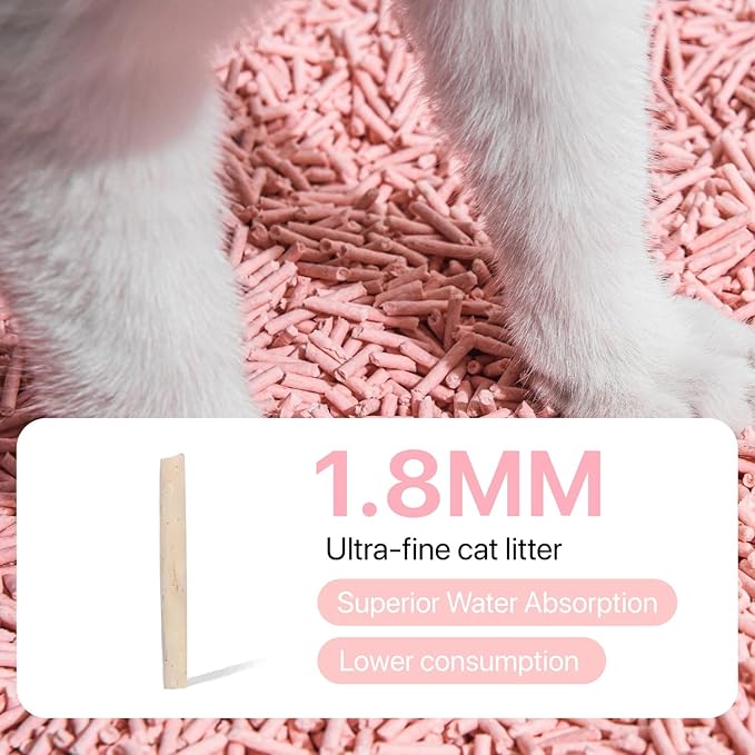 Michu Tofu Cat Litter Gen3 – 100% Natural & Biodegradable Clumping Formula, Fast-Clumping, Odor-Control, Flushable, Low-Tracking, Dust-Free – Value Box, 1 Box=11 lb, Original
