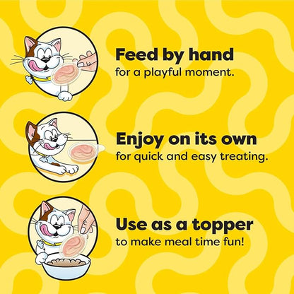 Temptations Lickable Spoons, Soft Lickable Cat Treats, Adult Wet Cat Treats, Variety Pack, 24 Spoons