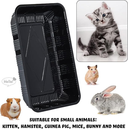 Tessco 15 Pcs Disposable Litter Box for Cats Kitty Disposable Paper Litter Box Trays Portable Cardboard for Small Pets Animals, Guinea Pig, Bunny Cage Liner Home Outdoor Travel, 16.7 x 10.5 x 3.4 Inch