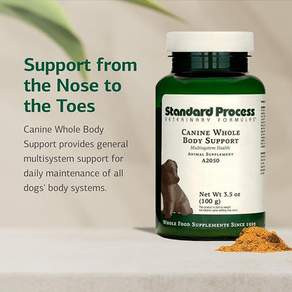 Standard Process Inc. Whole Body, Multisystem Support Supplement for Canines - Nutritional Powder for Daily Health Maintenance - 100 g