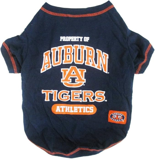 Pets First Collegiate AUBURN TIGERS Dog T-Shirt, Medium. - Licensed Shirt for Pets Team Colored with Team Logos.- Premium Stretchable Materials for the Comfrot of your Dog & Cat.