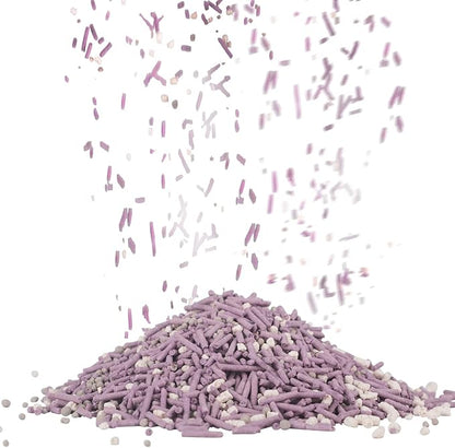 Tofu Cat Litter, Dust-Free Kitty Litter, Ultra Absorbent Clumping Cat Pellet Litter, Fast Drying, Lavender Odor Control, Less Scattering, Dust-Free Mixed.