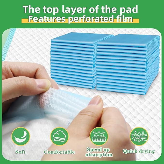 DEEP DEAR Dog Pee Pads Extra Large 30"x36", 40-Count Puppy Pads XXL, Leak-Proof X-Large Pee Pads for Dogs, Super Absorbent Dog Potty Training Pads XL, Disposable Pet Urine Bed Pads for Doggie, Cats