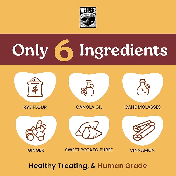 Wet Noses Training Treats – All-Natural, Human-Grade, Non-GMO, Healthy Training & Delicious Snacks for Dogs, for All Dog Sizes & Breeds – Sweet Potato, 14oz (2 Pack)