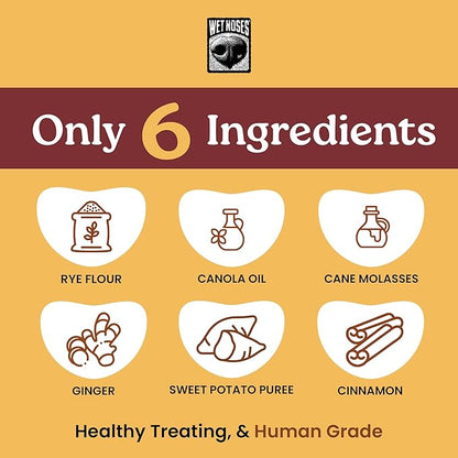 Wet Noses Training Treats – All-Natural, Human-Grade, Non-GMO, Healthy Training & Delicious Snacks for Dogs, for All Dog Sizes & Breeds – Sweet Potato, 14oz (2 Pack)