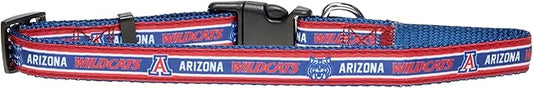 Pets First Collegiate PET Collar New Version Arizona Wildcats Dog Collar, Size Large. Best Sports Team Color for Dogs & Cats. A Shiny & Colorful Dog & Cat Collar Licensed by The NCAA