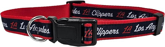 New & Improved Pets First NBA PET Collar Los Angeles Clippers Dog Collar, Size Large Basketball Team Collar for Dogs & Cats. A Shiny & Colorful Dog & Cat Collar Licensed by The NBA