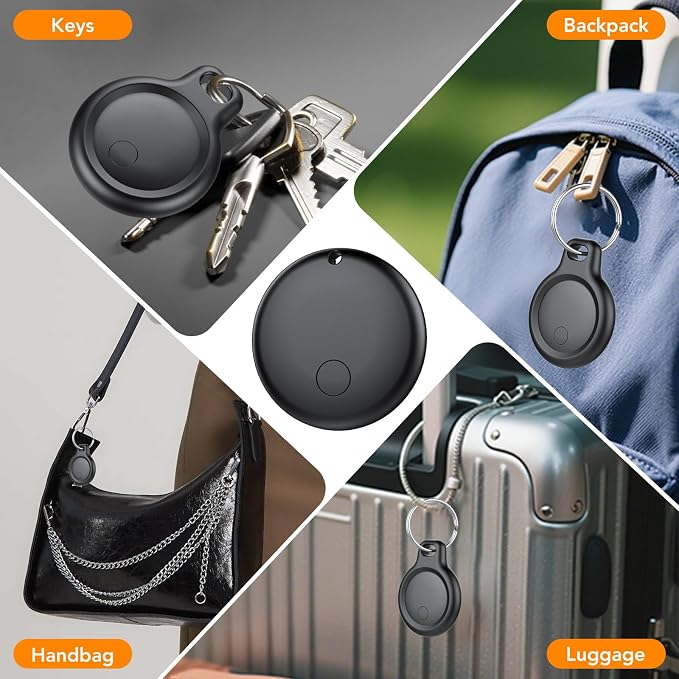 Android Air Tracker, Bluetooth Tracker Tags, Work with Google's Find Hub(Android), Smart Tags for Luggage, Wallet, Vehicles, Keys (Not for iOS) 4 Pack
