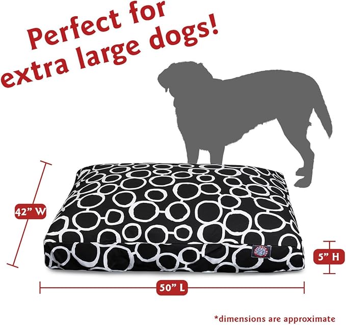 Majestic Pet Fusion Black X-Large Rectangle Bed