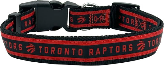 NEW & Improved Pets First NBA PET Collar Toronto Raptors Dog Collar, Size Large Basketball Team Collar for Dogs & Cats. A Shiny & Colorful Dog & Cat Collar Licensed by the NBA
