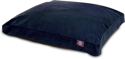 Majestic Pet Villa Rectangle Dog Bed Washable – Non Slip Comfy Pet Bed – Crate Bed with Removable Washable Cover – Kennel Bed for Sleeping, Polyester Fiber, Small, Navy