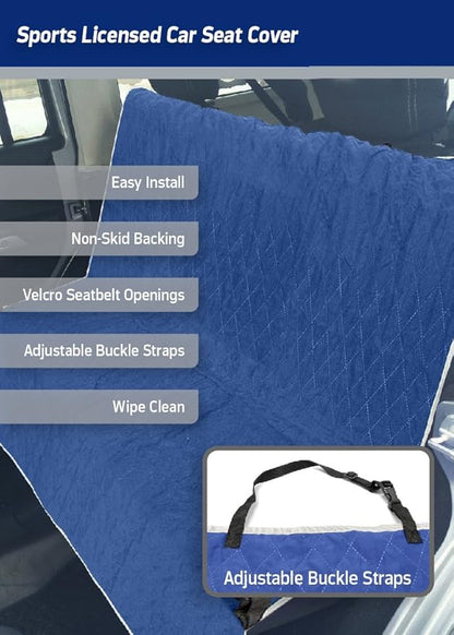 Pets First NFL CAR SEAT COVER - DALLAS COWBOYS Waterproof, Non-slip BEST Football LICENSED PET SEAT cover for DOGS & CATS,55 x 50 Inches