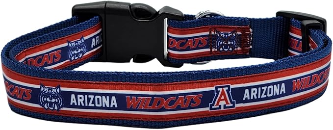 Pets First Collegiate PET Collar Old Version Arizona Wildcats Dog Collar, Size Small. Best Sports Team Collar for Dogs & Cats. A Shiny & Colorful Dog & Cat Collar Licensed by The NCAA (Pack of 2)