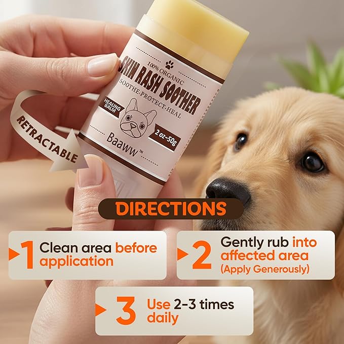 Dog Irritated Skin Relief - Hot Spot Soother Skin Treatment Moisturizer, Anti-Itch & Allergy Dog Lotion, Coconut Oil for Itchy Skin- Soothing Relief for Dry Itchy Coat, Balm 2oz - 2 Pack