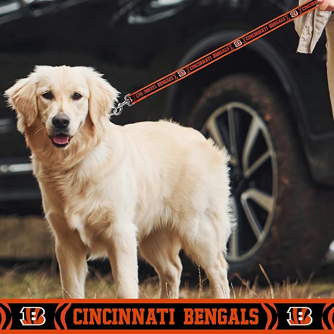 NFL PET Collar Cincinnati Bengals Dog Collar, Large Football Team Collar for Dogs & Cats. A Shiny & Colorful Cat Collar & Dog Collar Licensed by the NFL