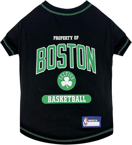 Pets First NBA Licensed Hoodies & T-shirt for Dogs & Cats, Boston Celtics, Small