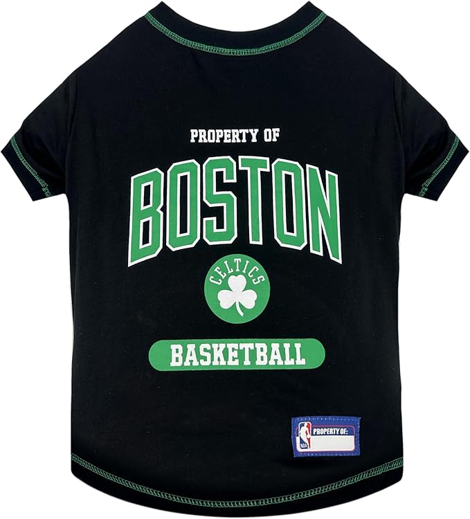 Pets First NBA Dog T-Shirt - Boston Celtics, Soft, Breathable, Stretchable & Washable Pet T-Shirt XL
