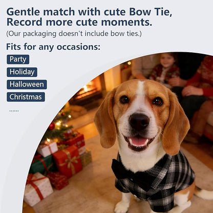 Koneseve Dog Shirt Pet Plaid Clothes T-Shirt Sweater Breathable for Medium Large Dog Adorable Casual Cozy Halloween Thanksgiving Christmas Costumes (Blue; 5XL)