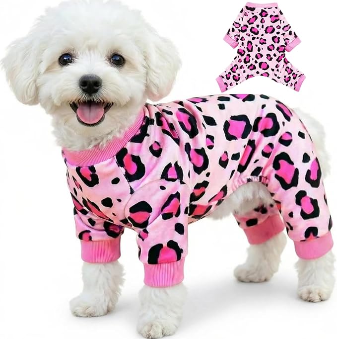 Vet-Approved Calming Dog Pajamas Onesie | High-End Hypoallergenic Polyester | Ultra-Premium & Cute for Medium, Large Dogs Holiday Clothes & Recovery Suit | All-Season 4XL