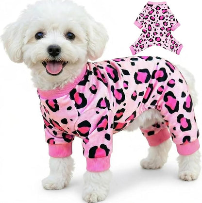 Vet-Approved Calming Dog Pajamas Onesie | High-End Hypoallergenic Polyester | Ultra-Premium & Cute for Medium, Large Dogs Holiday Clothes & Recovery Suit | All-Season 4XL
