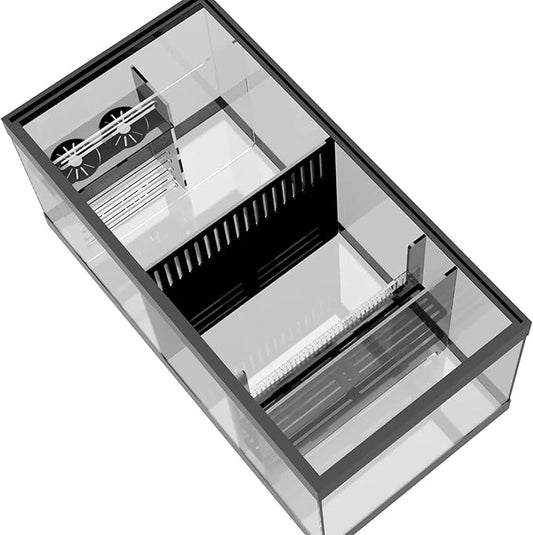 LYL LEYOULAND Adjustable Sump Baffle Kit - Refugium Kit for 40 Gallon Breeder Tank - Reef Aquarium - Saltwater Aquarium Filter System- Protein Skimmer Sump