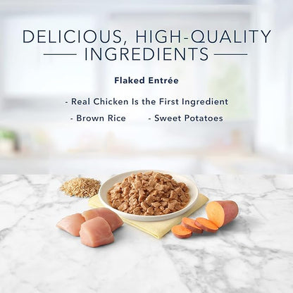Blue Buffalo Tastefuls Natural Flaked Wet Cat Food, Chicken Entrée in Gravy 5.5-oz cans (Pack of 24)
