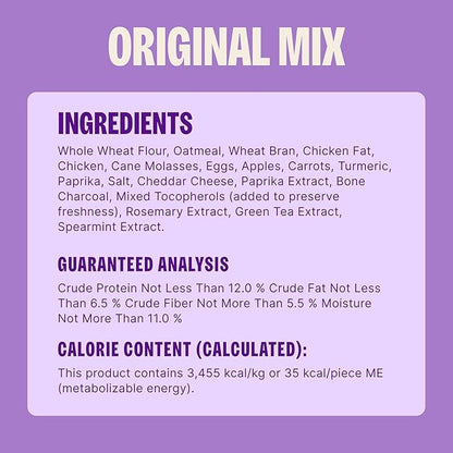 Wellness Old Mother Hubbard Classic Original Mix Dog Biscuits, Natural Training Treats, 4 Flavors, Mini Size, 3.8 lb Bag