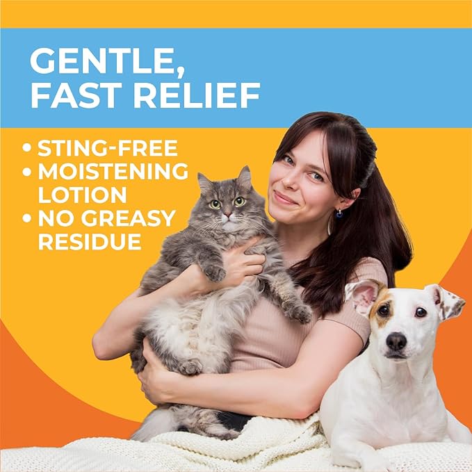 Paw Science Anti-Itch Hydrocortisone Moisturizing Lotion for Dogs & Cats – Hot Spot Treatment, Dog Itching Skin Relief, Itchy Hotspots Cream, Medicated Ointment for Irritation & Rash