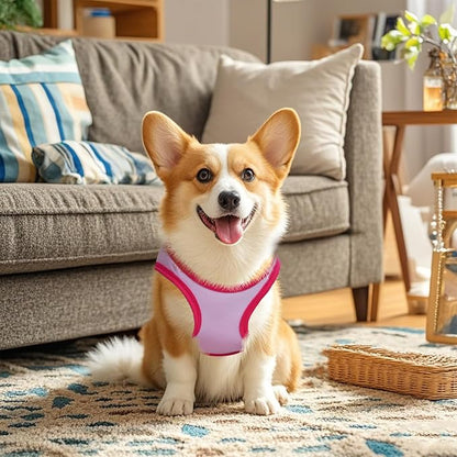 Pistha 4 Pack Dog Shirts Summer Printed Puppy Clothes Cute Sleeveless Pet T Shirts Dog Clothes for Small Medium Dogs Cats Girl(XS)