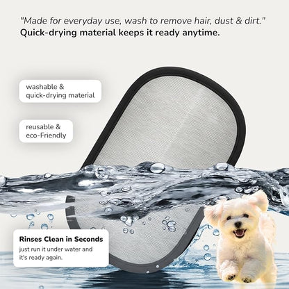 Pet Hair Remover — Upgraded 2 Sided Fur Remover Tool with Easy Grip, Reusable Electrostatic Pet Hair Remover Glove, Effortless Cleaning for Couch, Carpet, Car Seat & Furniture